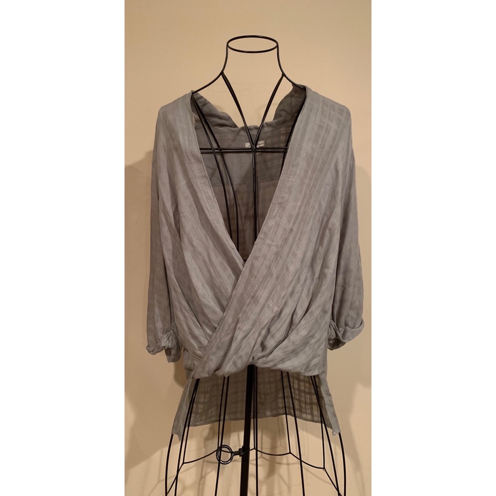 Silence + Noise Deep V Blouse